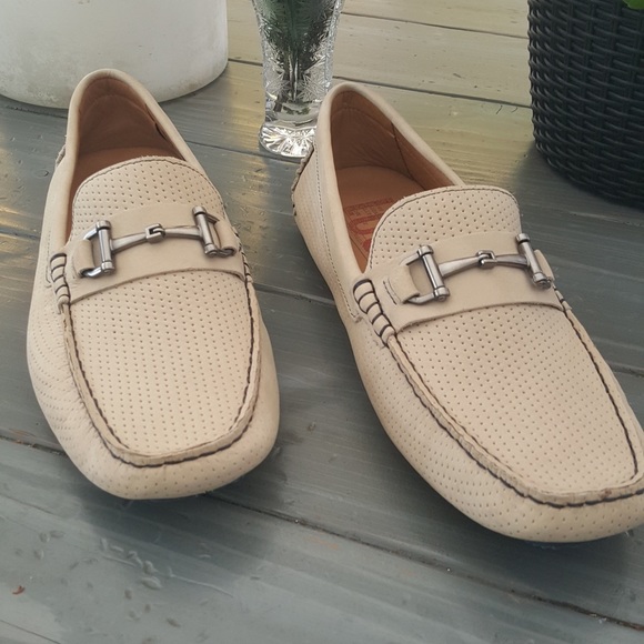 1901 Cream Men’s Loafers - Picture 3 of 3